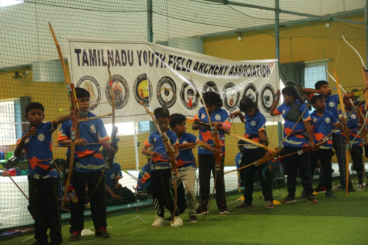 Archery training session