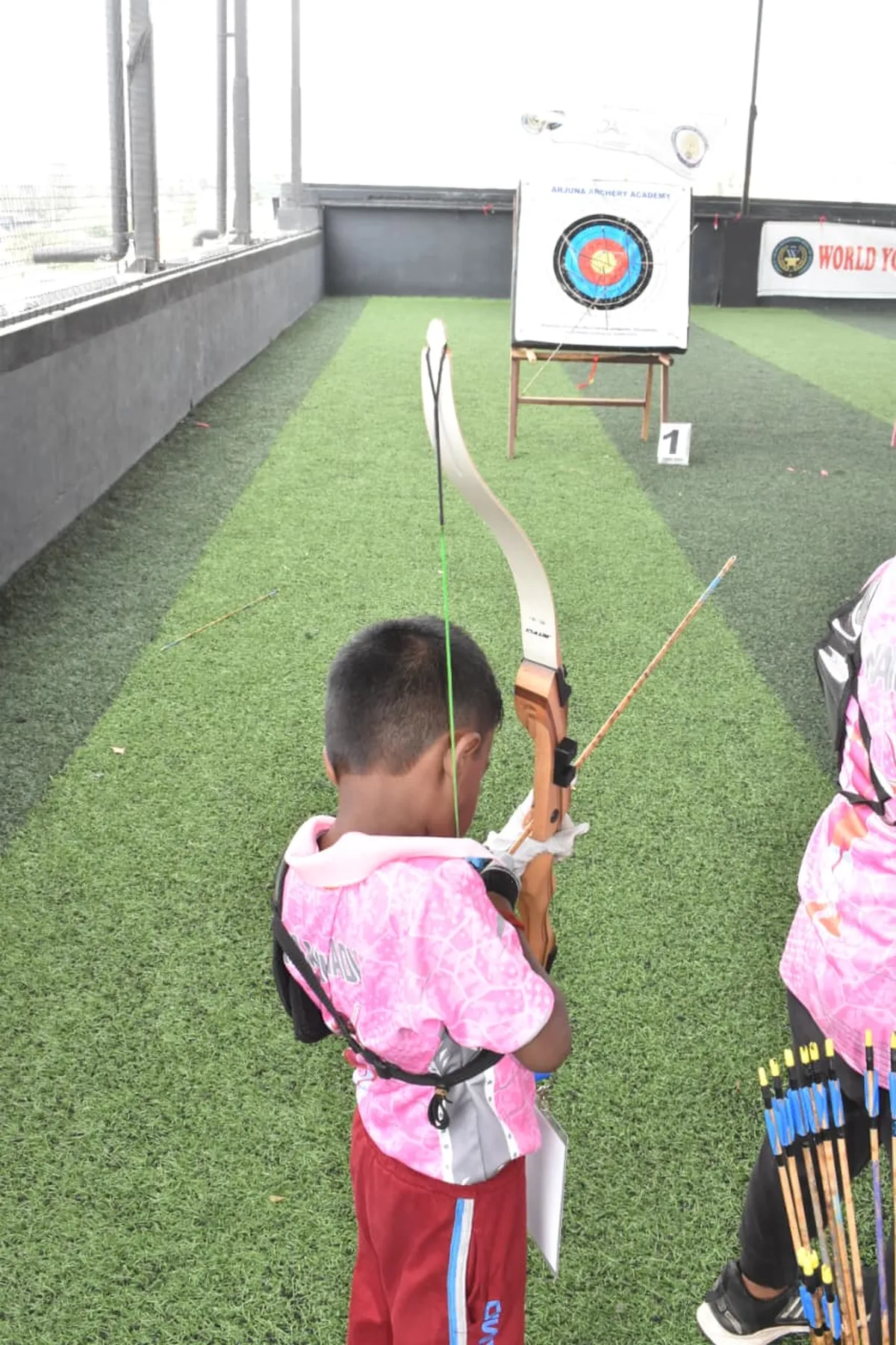 Archery training session