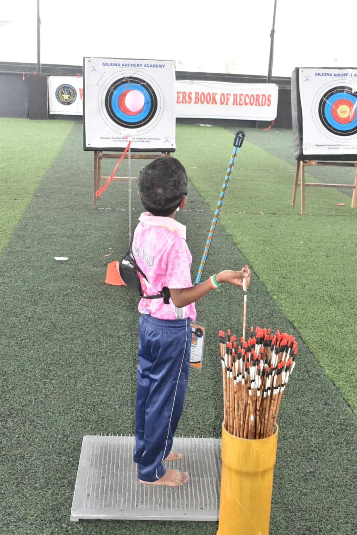 Archery training session