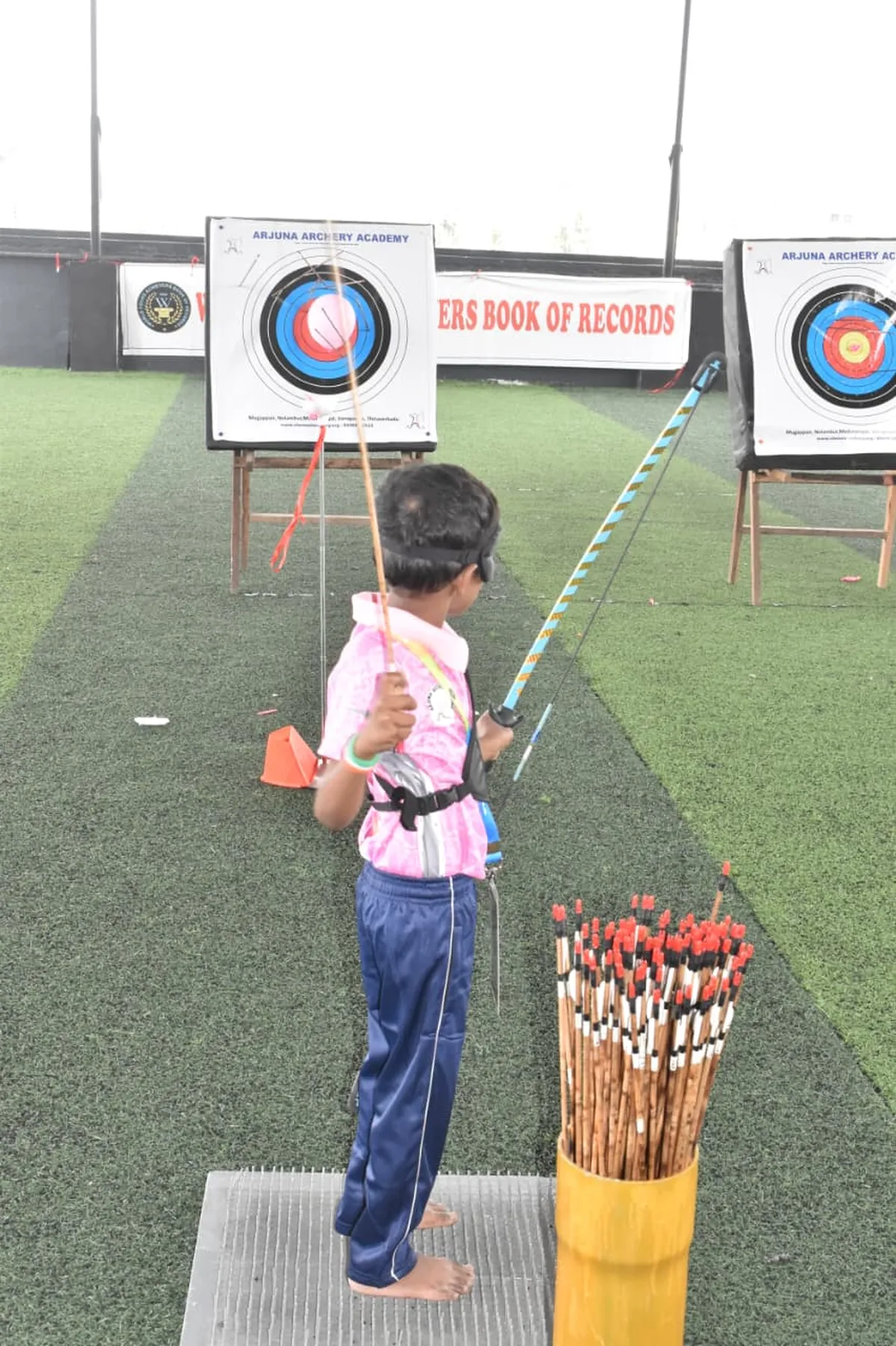 Archery training session