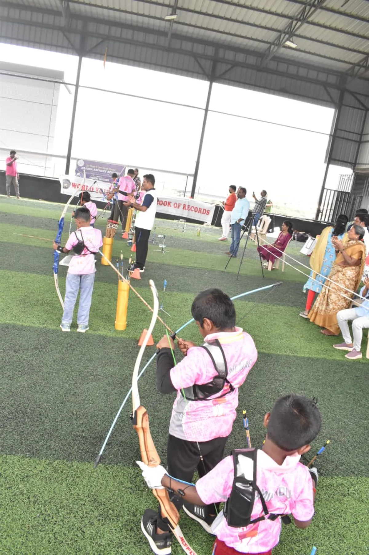 Archery training session