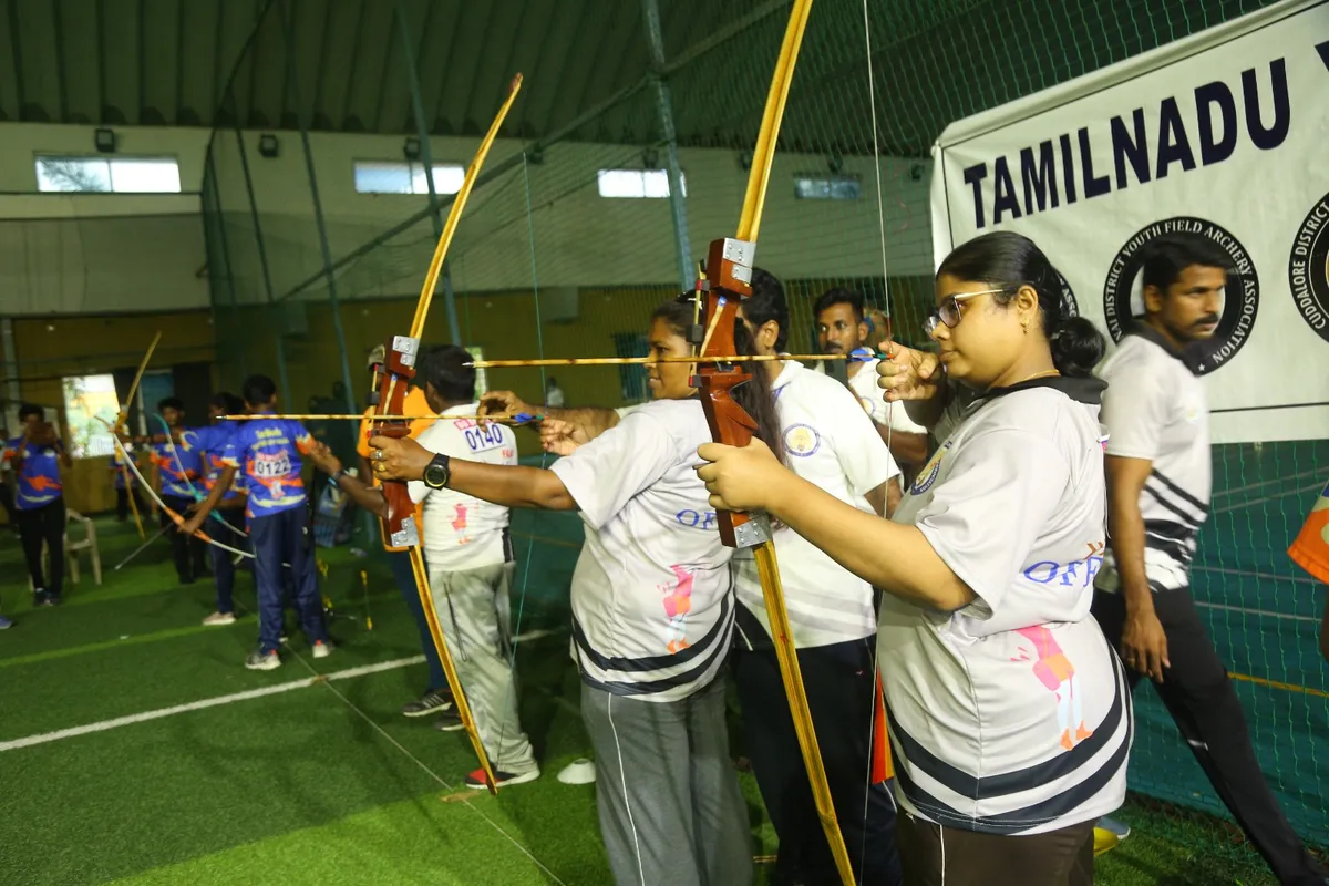 Archery training session
