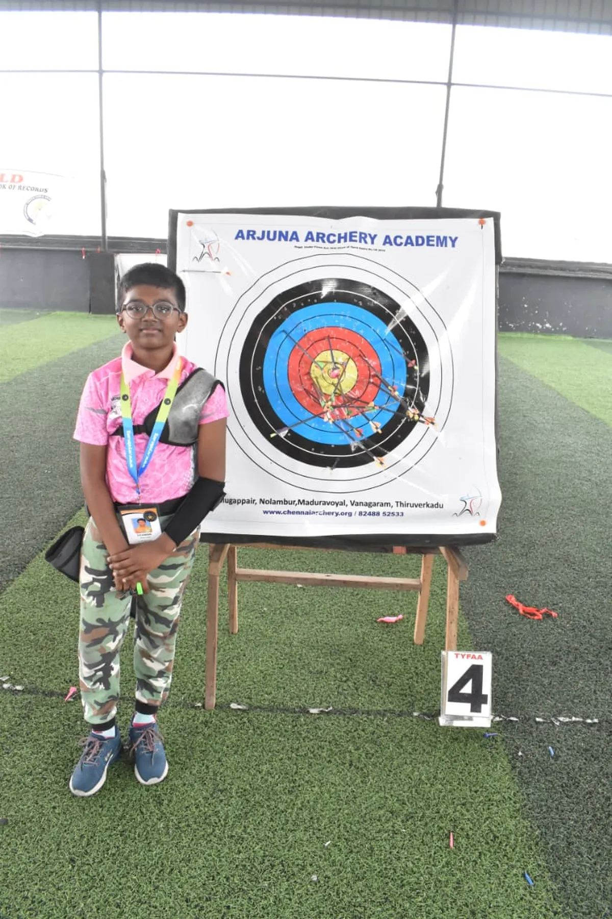 Archery training session