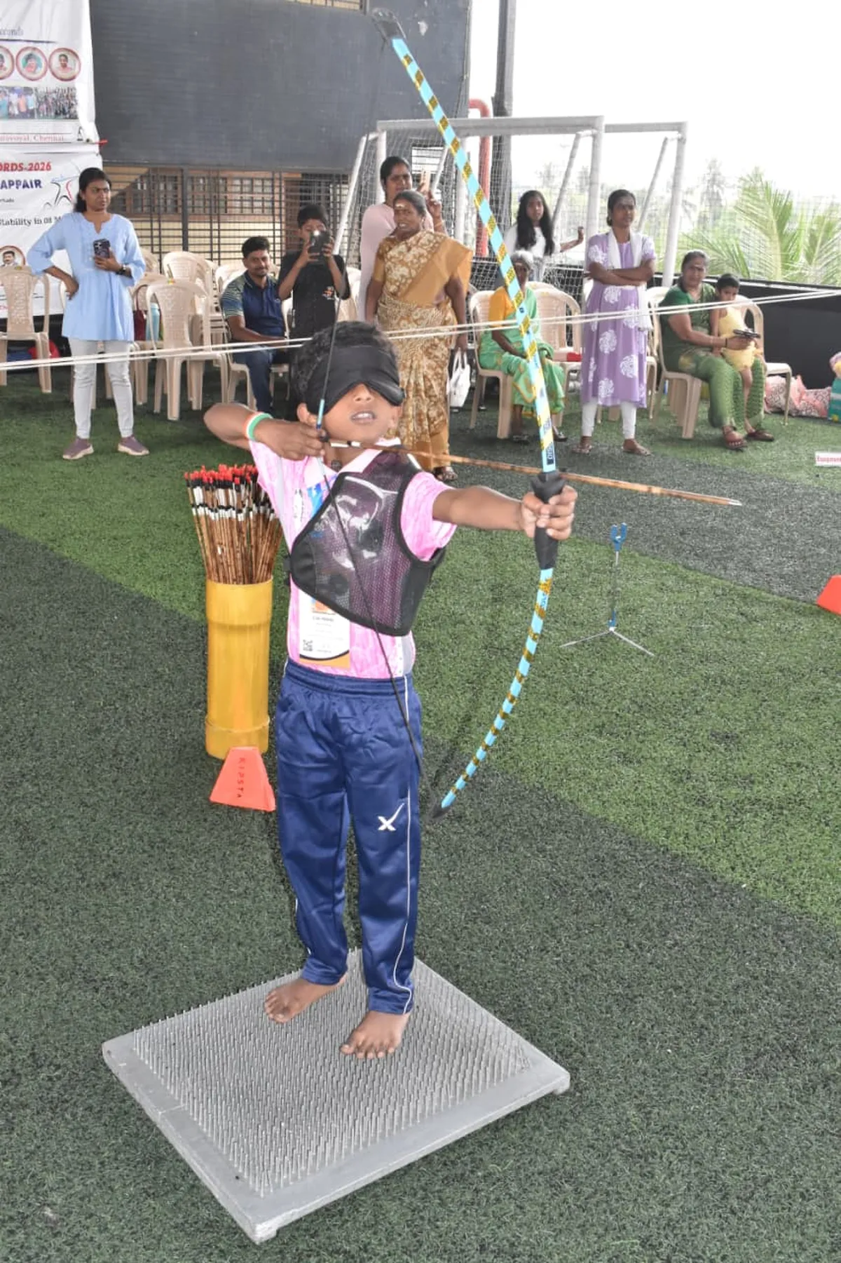 Archery training session