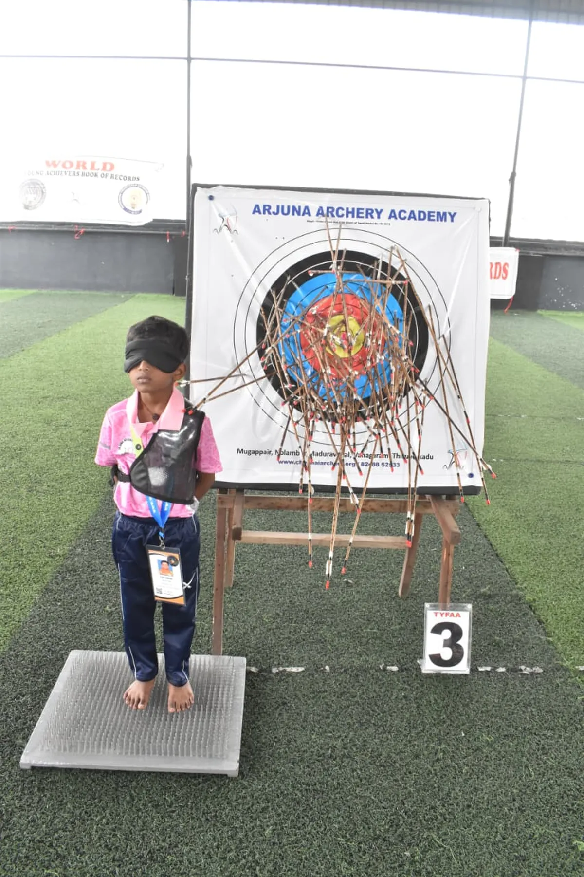 Archery training session