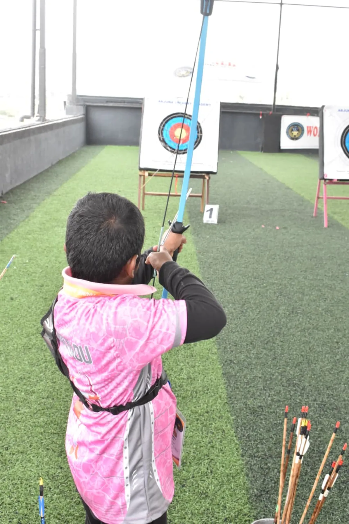 Archery training session