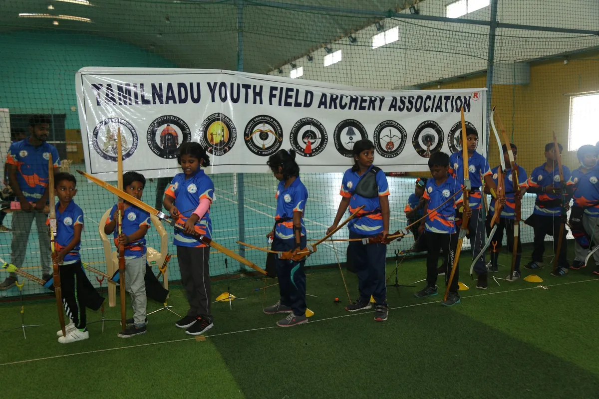 Archery training session