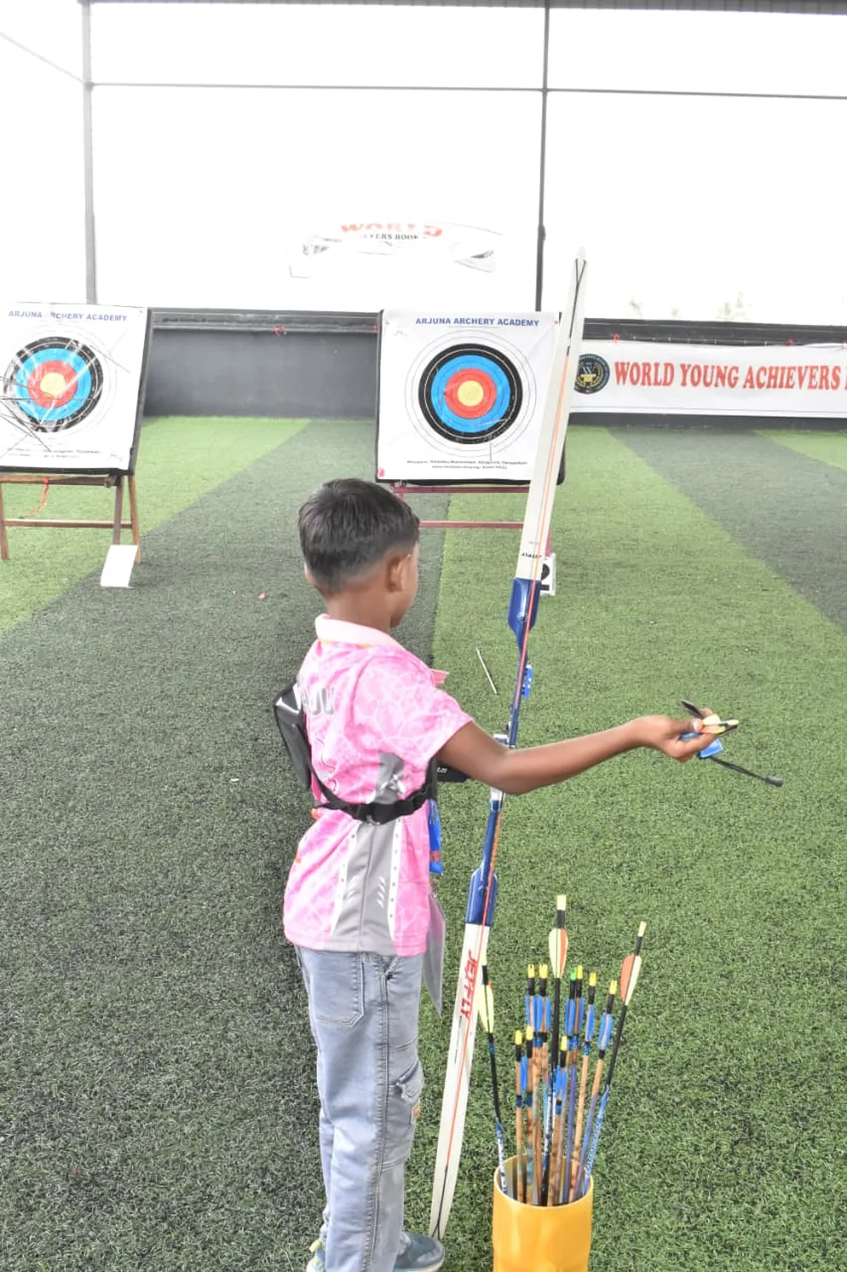 Archery training session