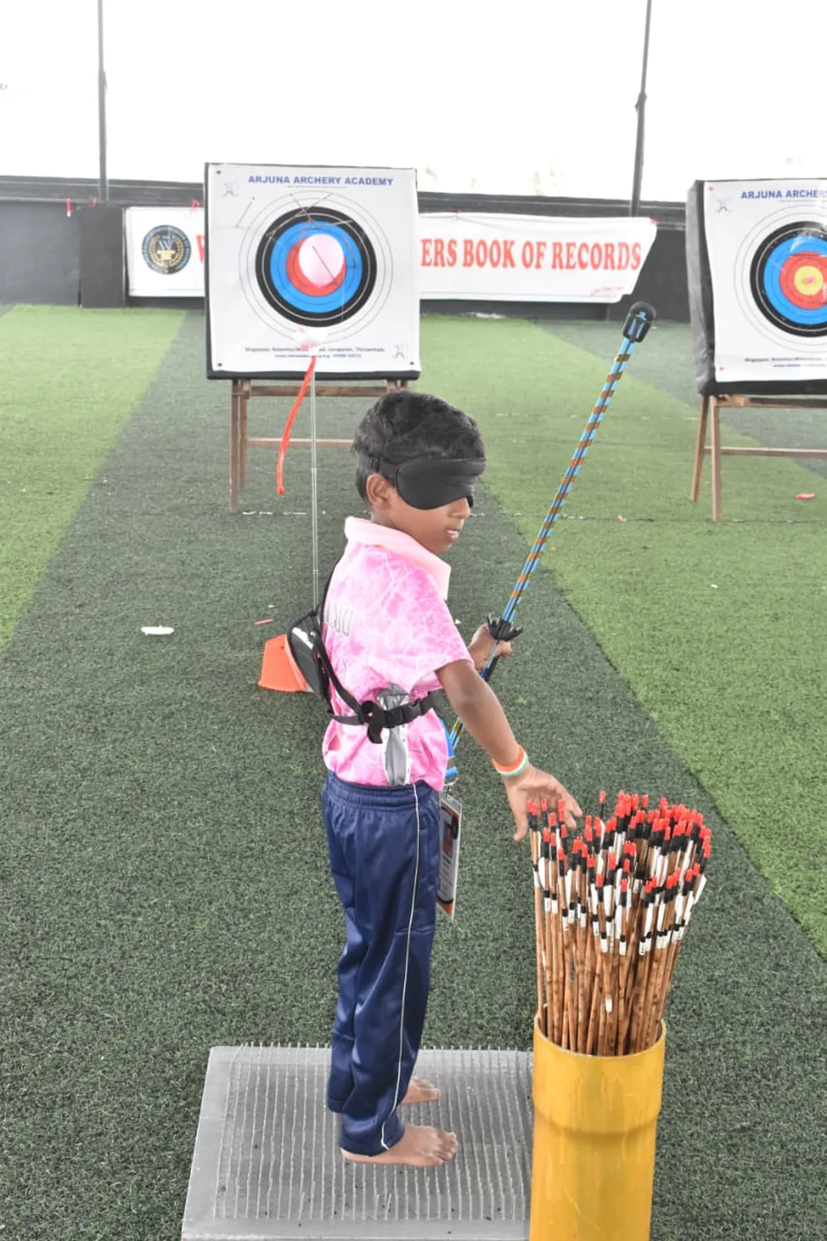 Archery training session